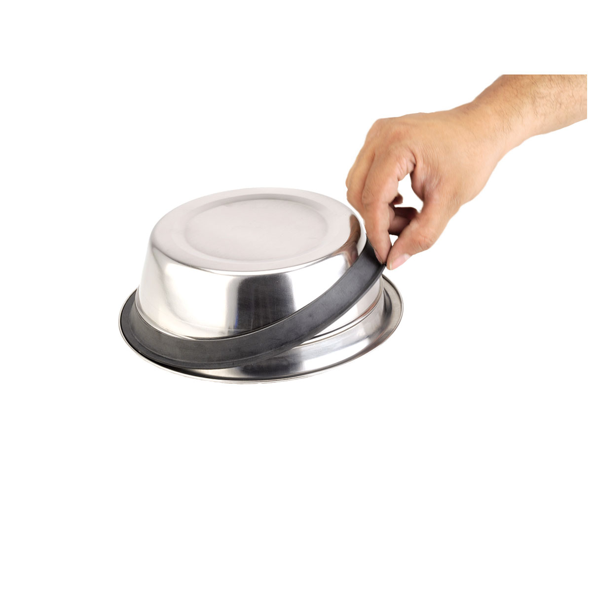 Nobby Doppelnapf Edelstahl Silent Diner 0,2 l Bild 2