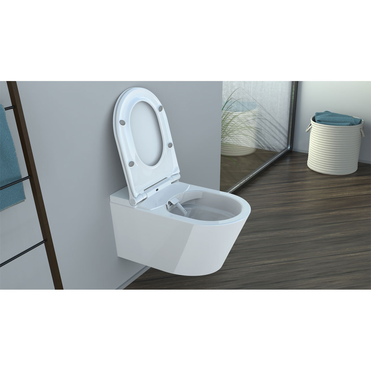 Schütte Dusch-WC-Set Cesari spülrandloser Bidet Toilettensitz Bild 5