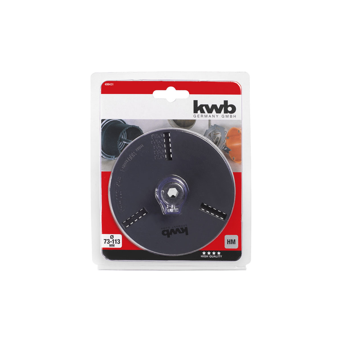 kwb  Trägerteller für Lochsägen Durchmesser 73-113 mm Bild 2