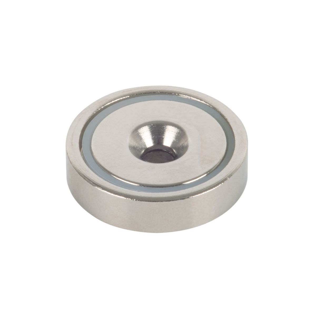 Suki Topfmagnet Neodym Ø 32 x 8 mm, mit Senkbohrung  Ø 5,5 mm