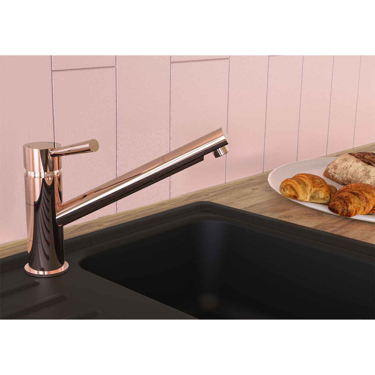 Schütte Schwenkbare Küchenarmatur Cornwall kupfer Bild 4