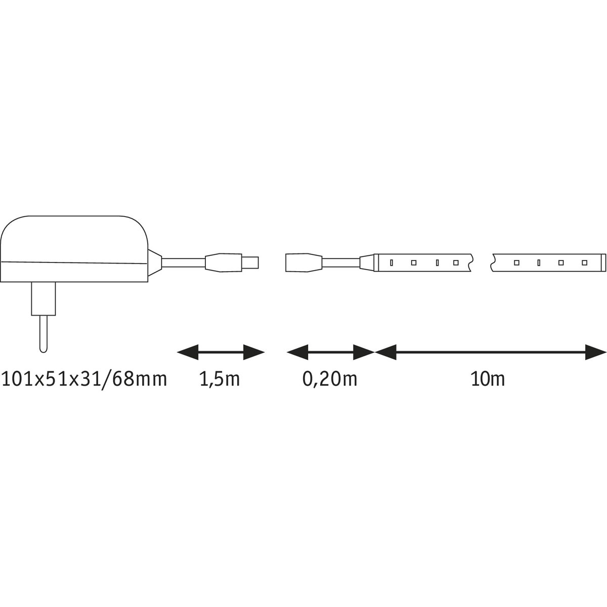 Paulmann  Strip Set SimpLED 22 Watt 10 m Tageslichtweiß beschichtet Bild 5
