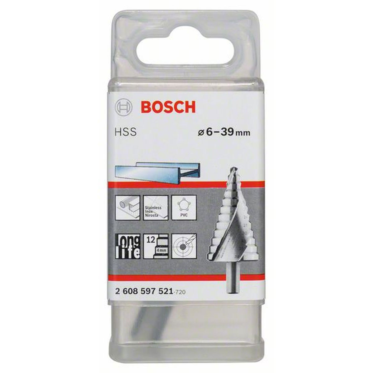 Bosch  Stufenbohrer HSS-Stahl 12 Stufen Bild 1