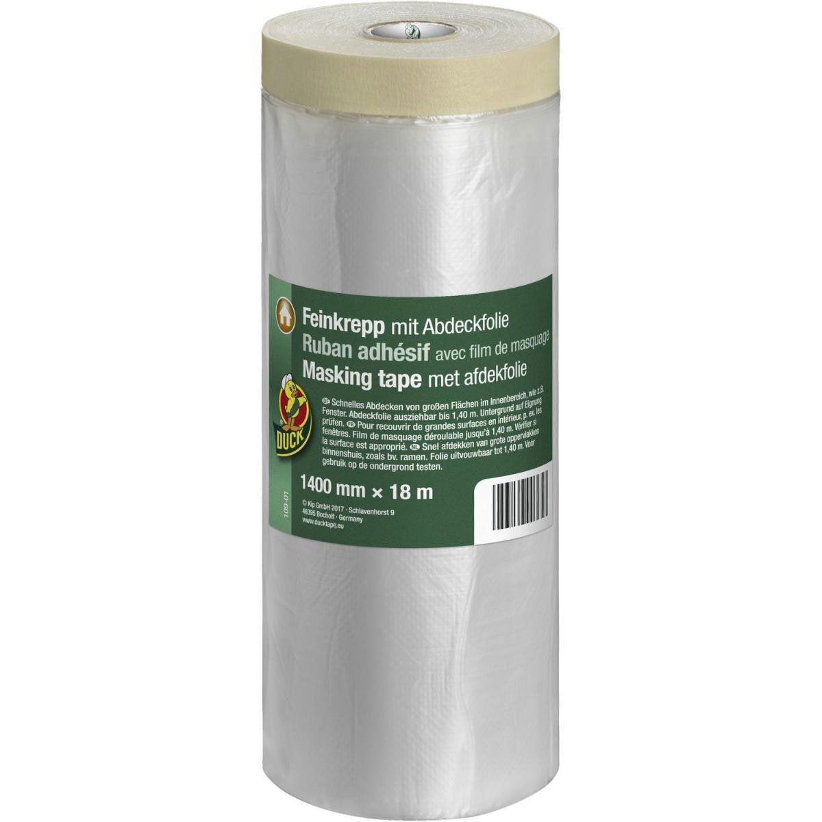 Duck Feinkrepp mit Abdeckfolie für Fenster 1400 mm x 18 m