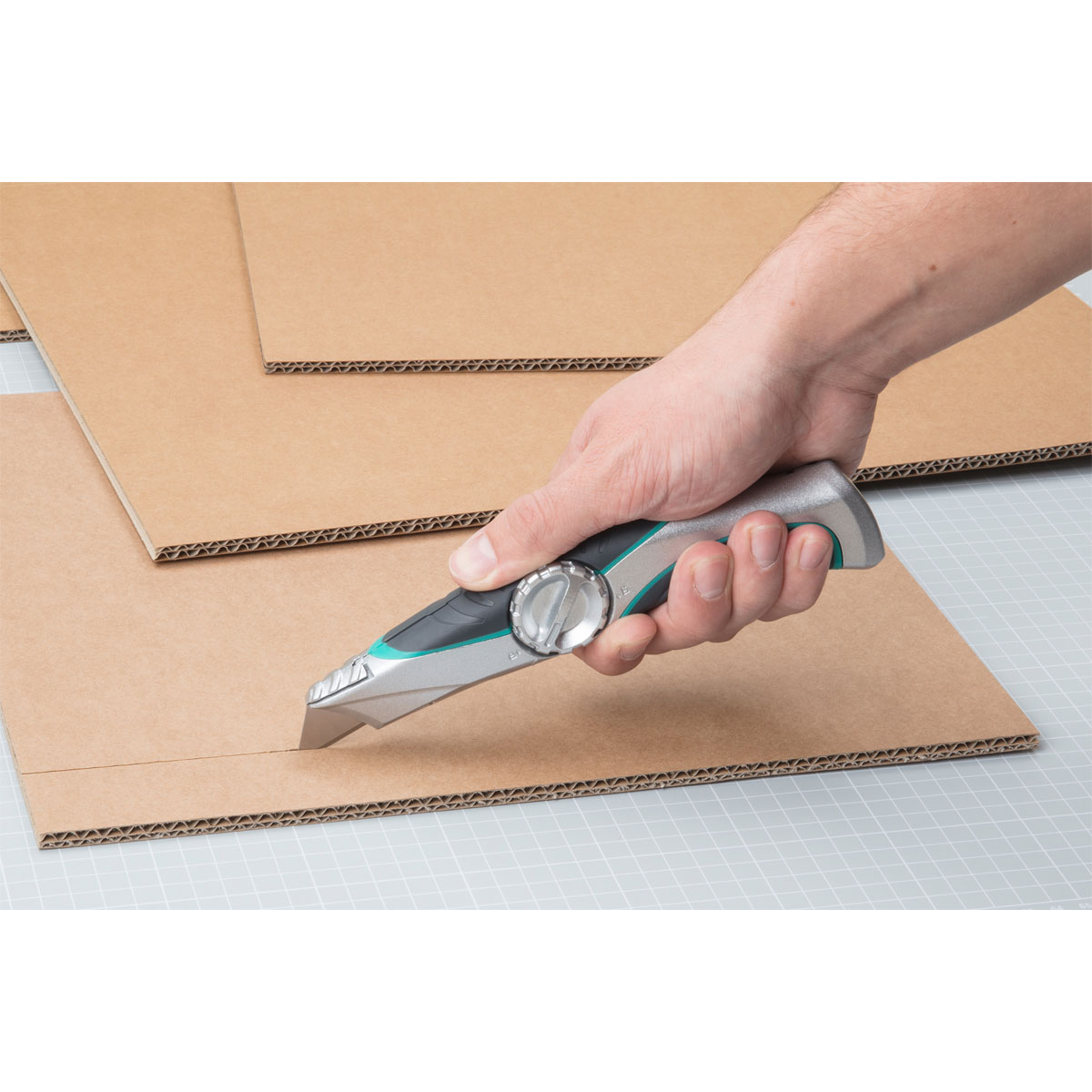 Wolfcraft  Profi-Trapezklingen-Messer mit Feststehklinge Bild 2