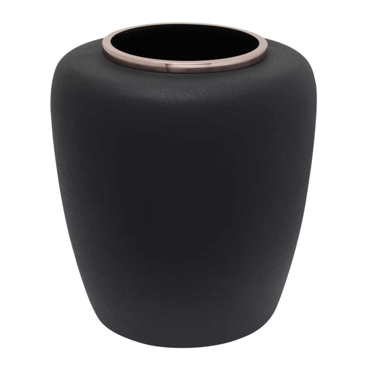 Vase Art Deco 2025 schwarz rosegold Bild 3