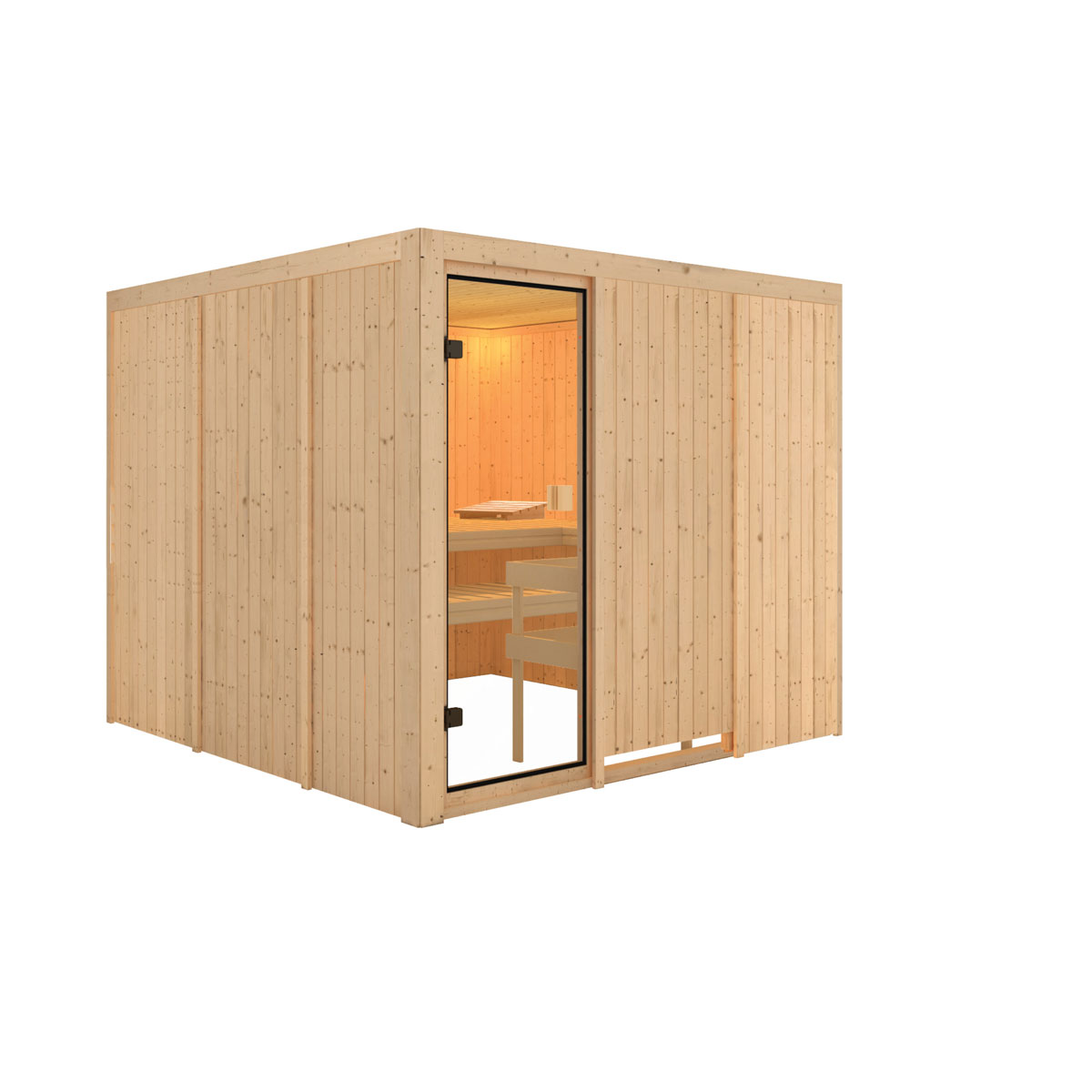 Karibu Sauna Arvika naturbelassen ohne Ofen Bild 2