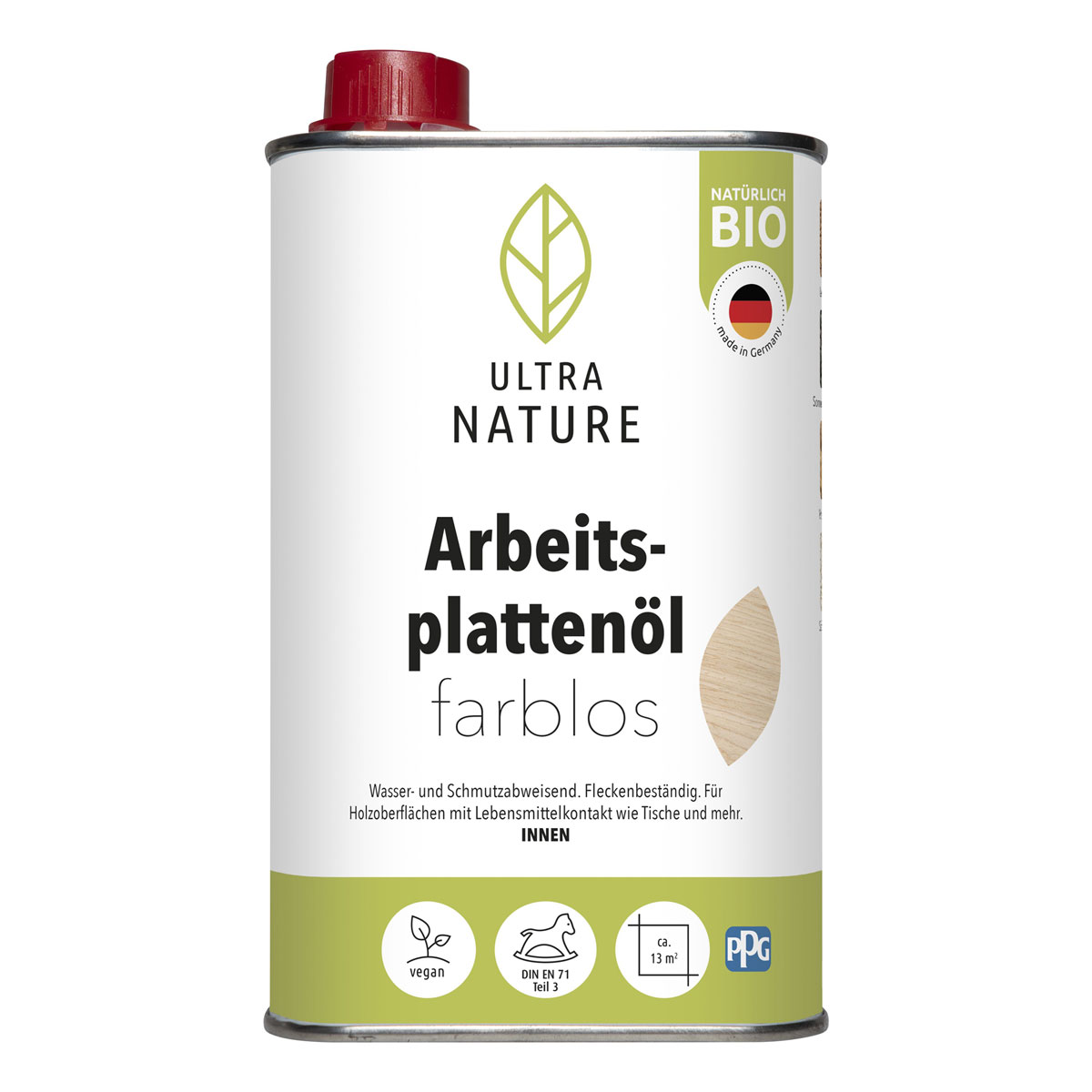 Ultra Nature Arbeitsplattenöl Farblos 0.5 L Bild 1