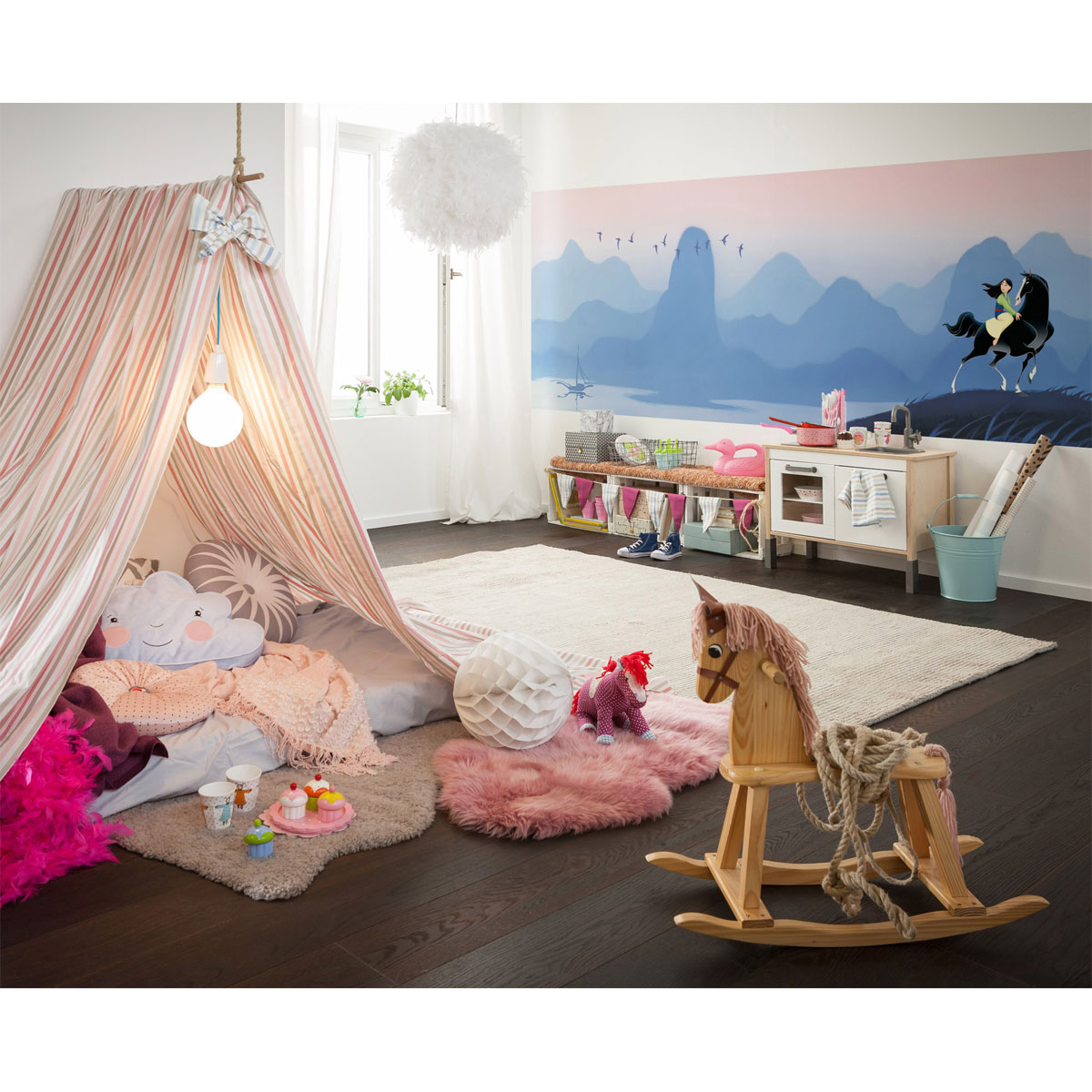 Komar  Vlies Fototapete Mulan Hills 300x100 cm