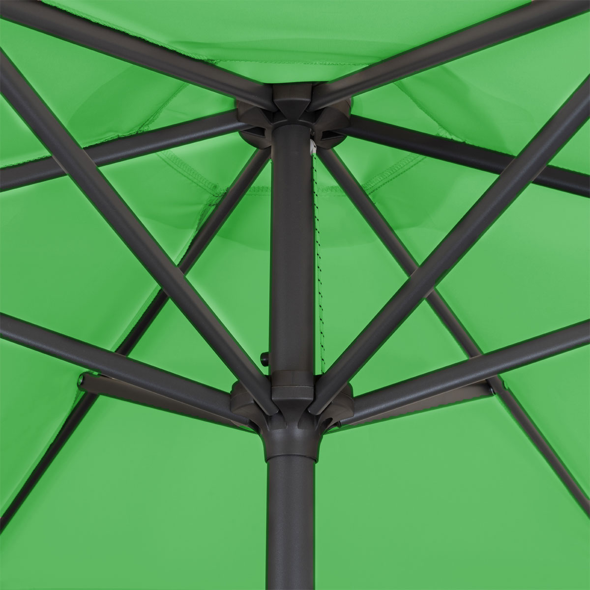 Doppler Kurbelschirm Basic Lift Neo 180 180 cm 6-teilig mit Höhenverstellung apfelgrün Bild 7