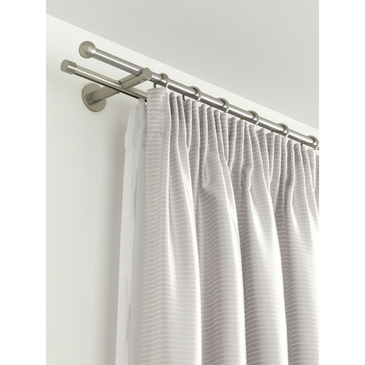 Gardinia Gardinenringe mit Gleiteinlage für Durchmesser 16 mm Edelstahl-optik Bild 2