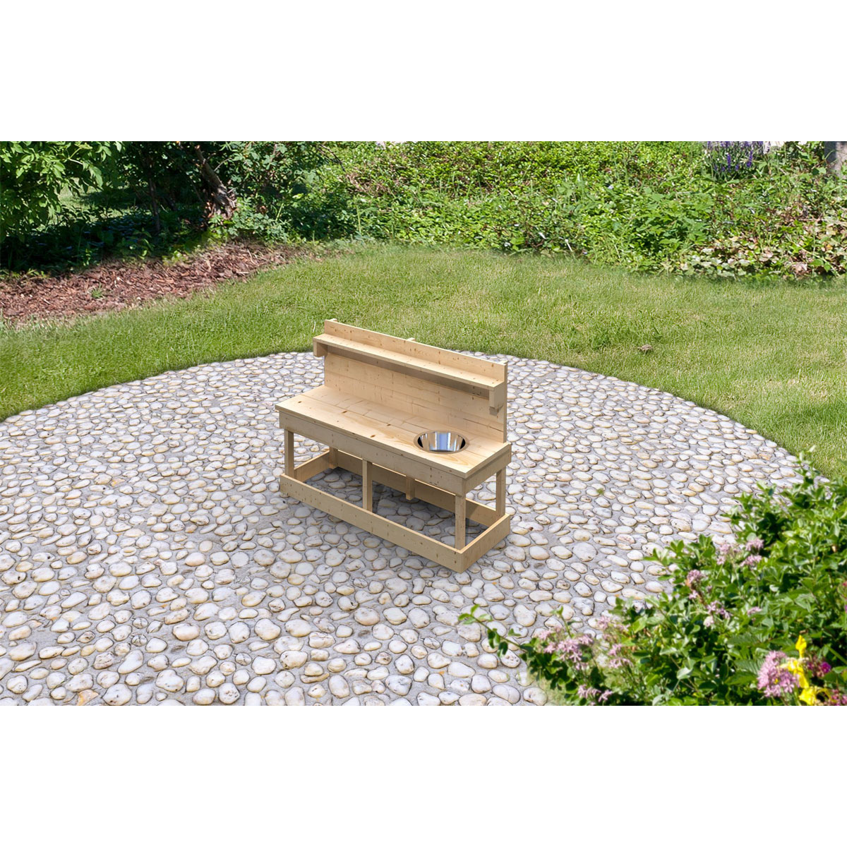 Karibu Matschküche Sandy naturbelassen