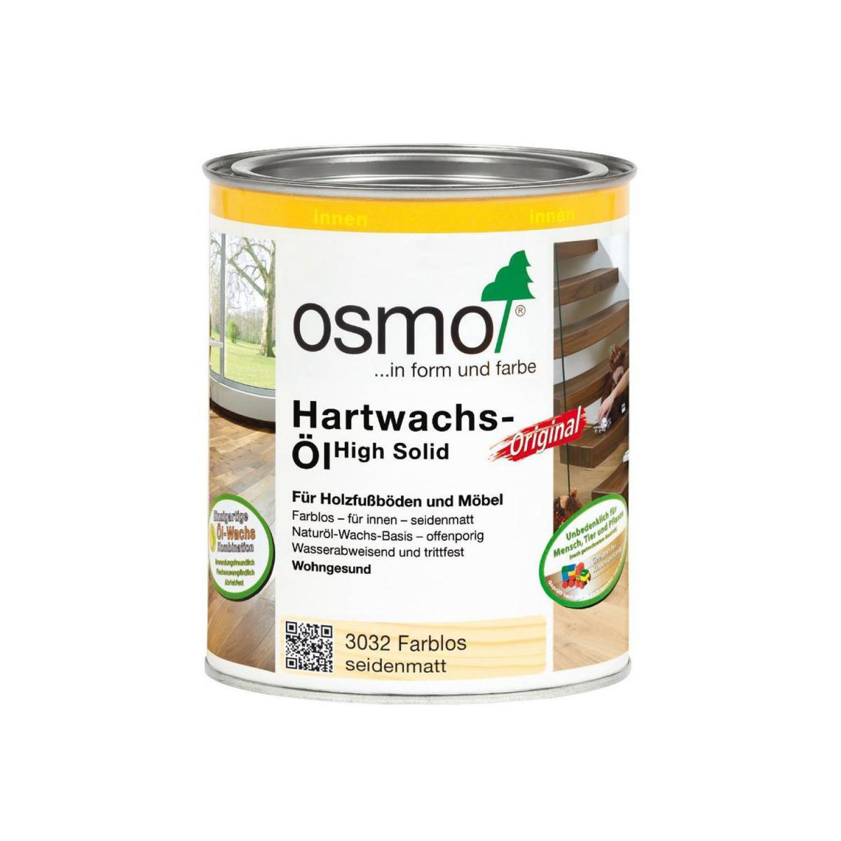 Osmo Hartwachs-Öl Original Farblos Seidenmatt 0,75 L Bild 1