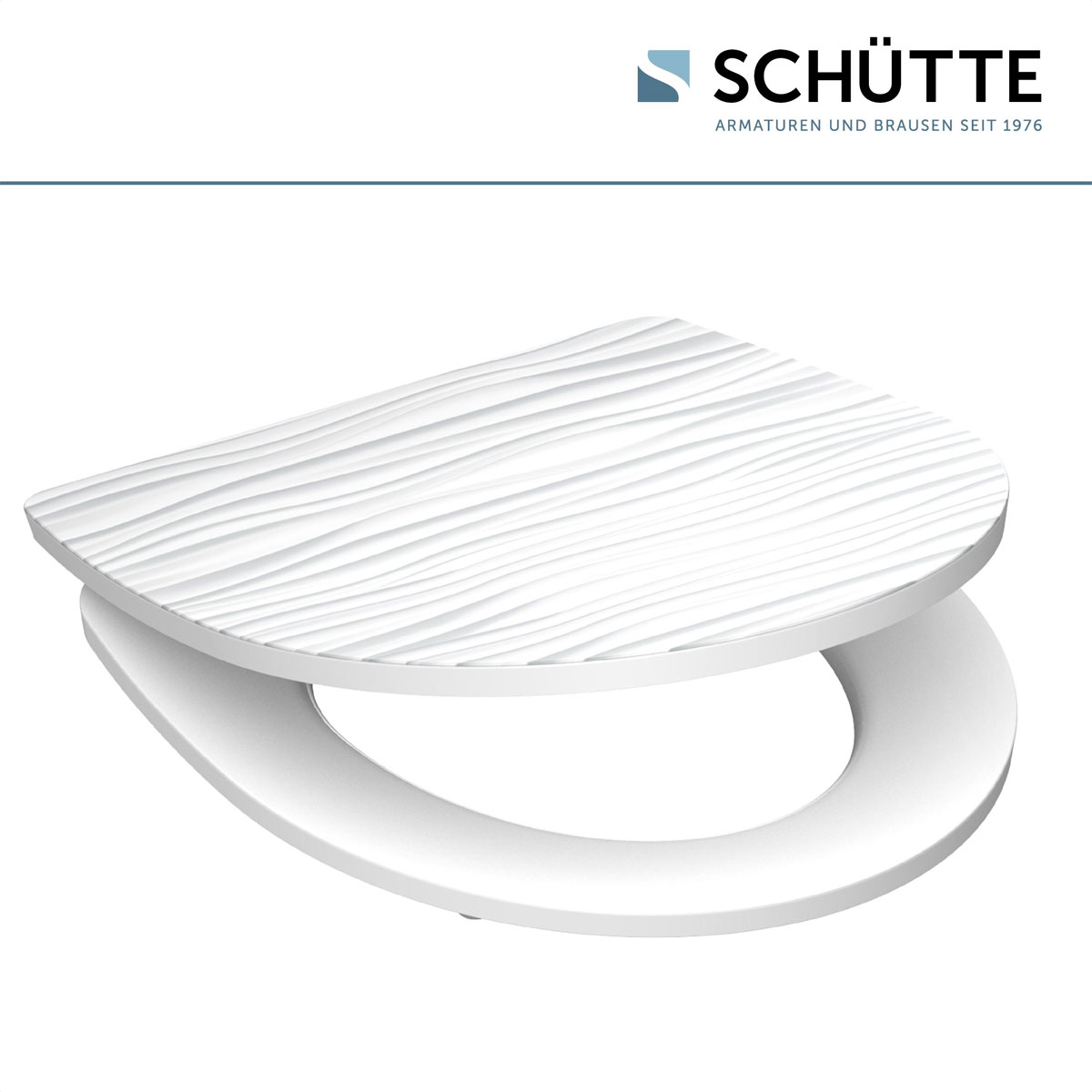 Schütte Duroplast HG WC-Sitz WHITE WAVE mit Absenkautomatik und Schnellverschluss Bild 3