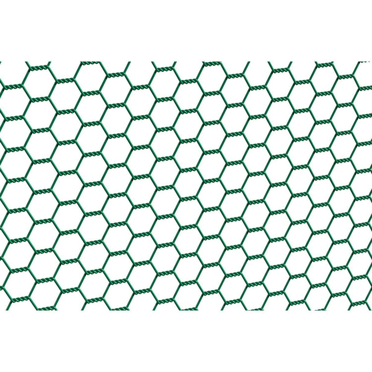 Durabil  Sechseckgeflecht grün Höhe 1000 mm Länge 10 Meter Masche 13 x 13