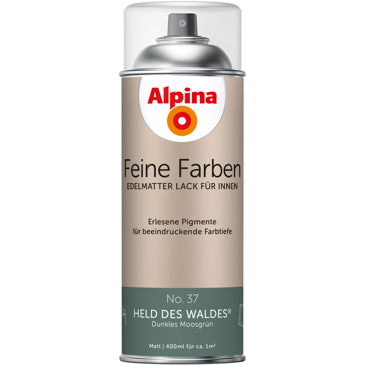 Alpina  Buntlack Feine Farben Sprühlack No 37 Held des Waldes edelmatt 400ml