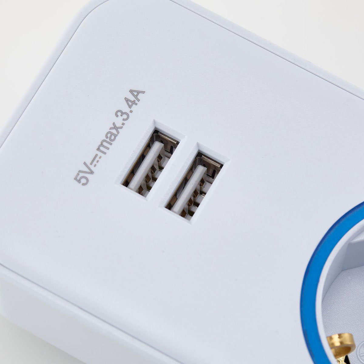 BLAUPUNKT Steckdosenleiste 4-fach mit USB 2m weiß Bild 4