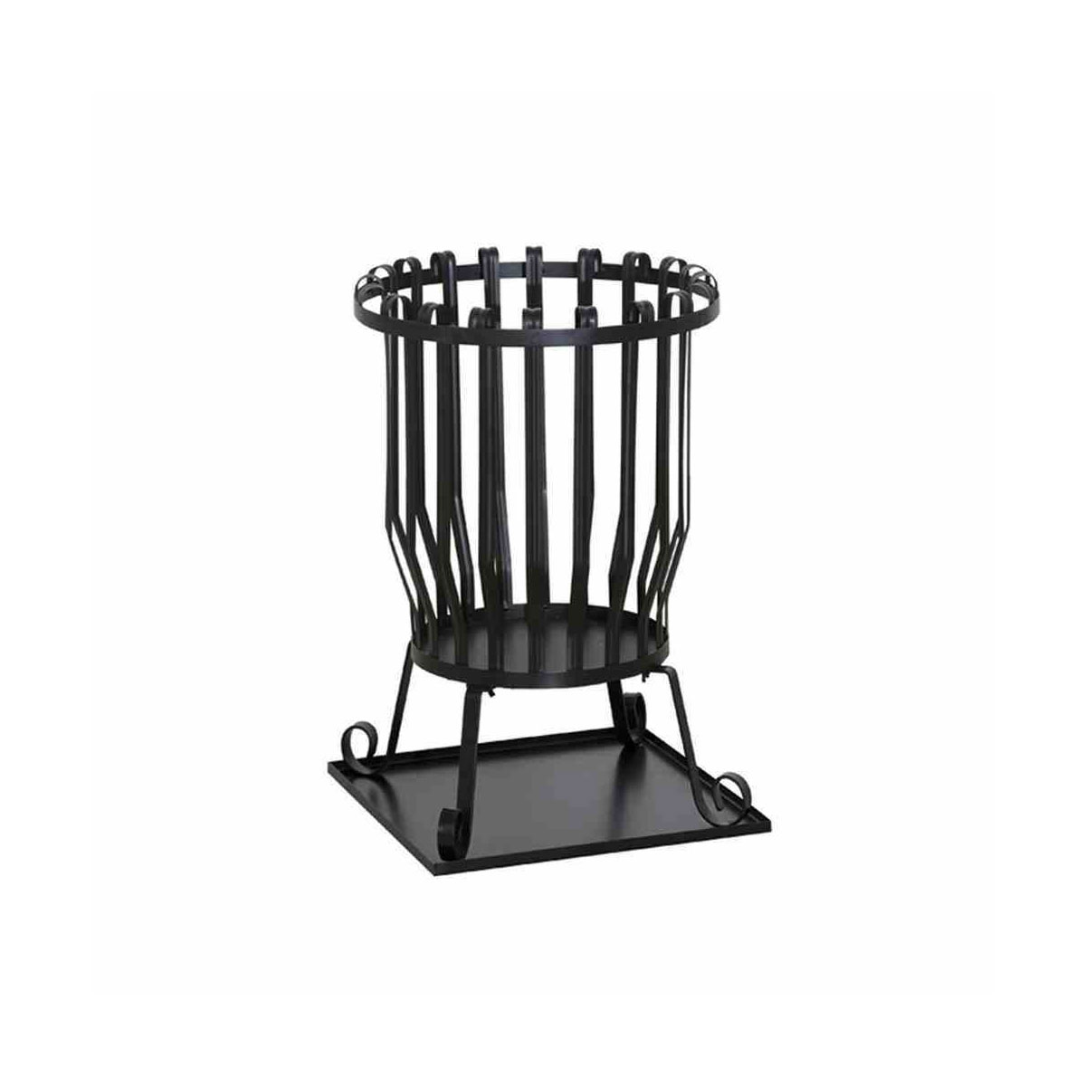 Siena Garden Feuerkorb Druma Durchmesser 43 x 63 cm schwarz inkl Bodenplatte Bild 1