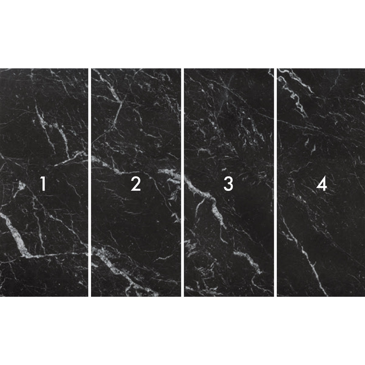 Komar  Vlies Fototapete Marble Nero 400x250 cm Bild 3