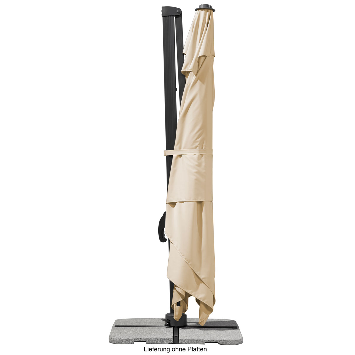 Schneider Schirme Ampelschirm Rhodos Grande 300 x 400 natur Bild 4