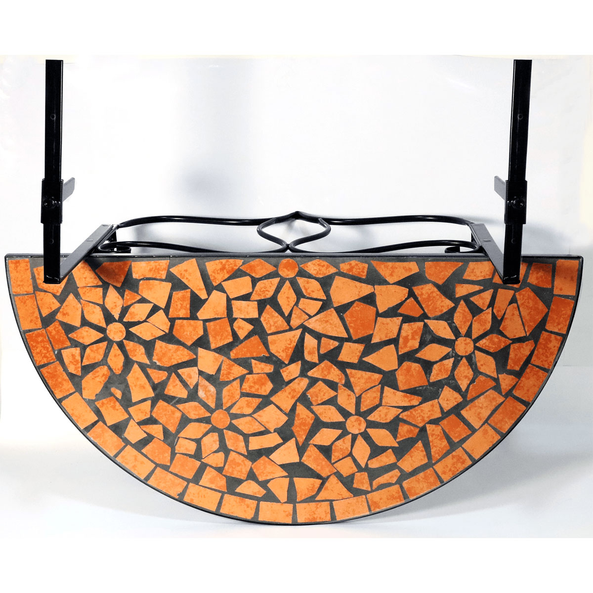 Green Yard Halbrunder Balkonhängetisch Mosaik 76 x 38 cm Bild 5