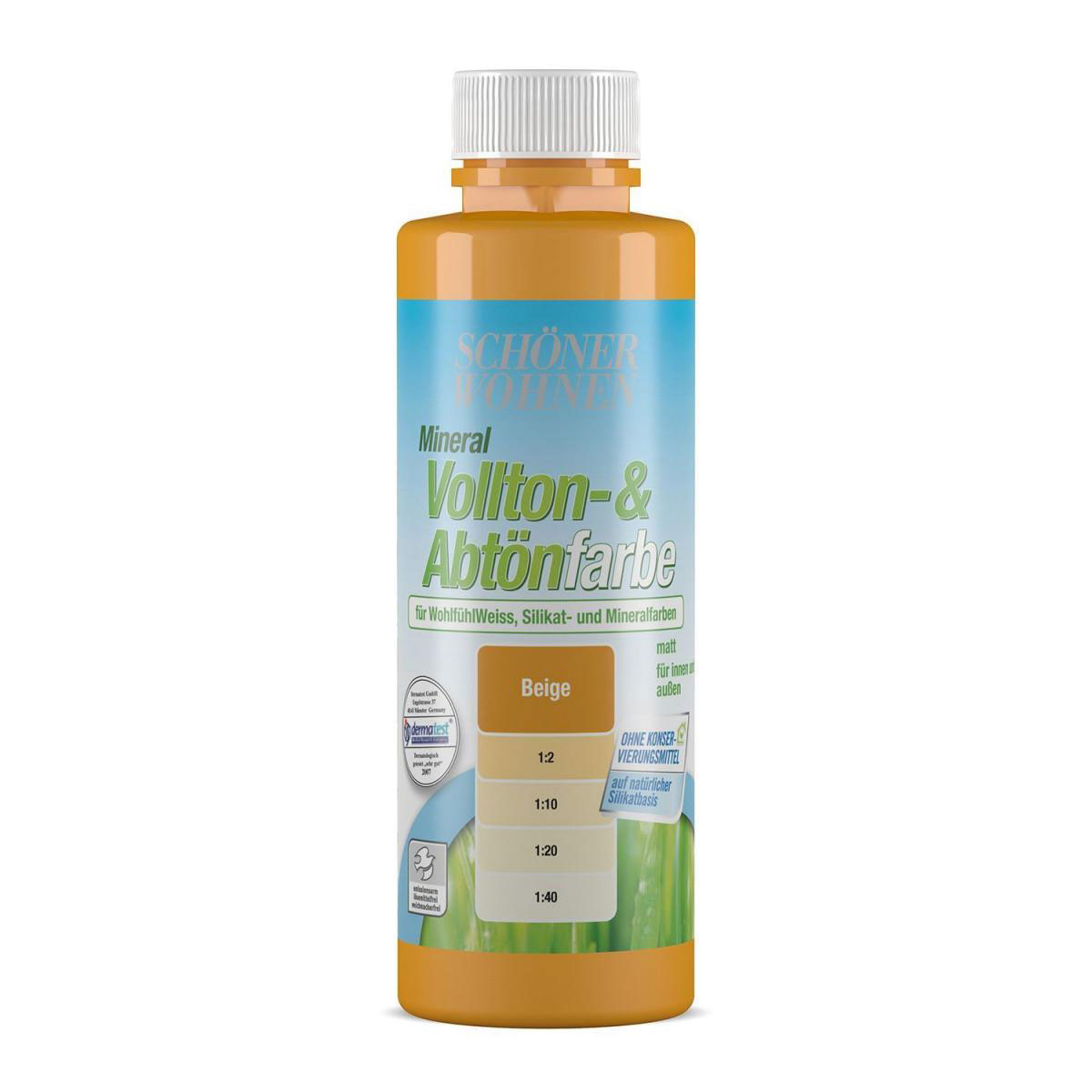 Schöner Wohnen Farbe Silikat Vollton- und Abtoenfarbe beige 250 ml