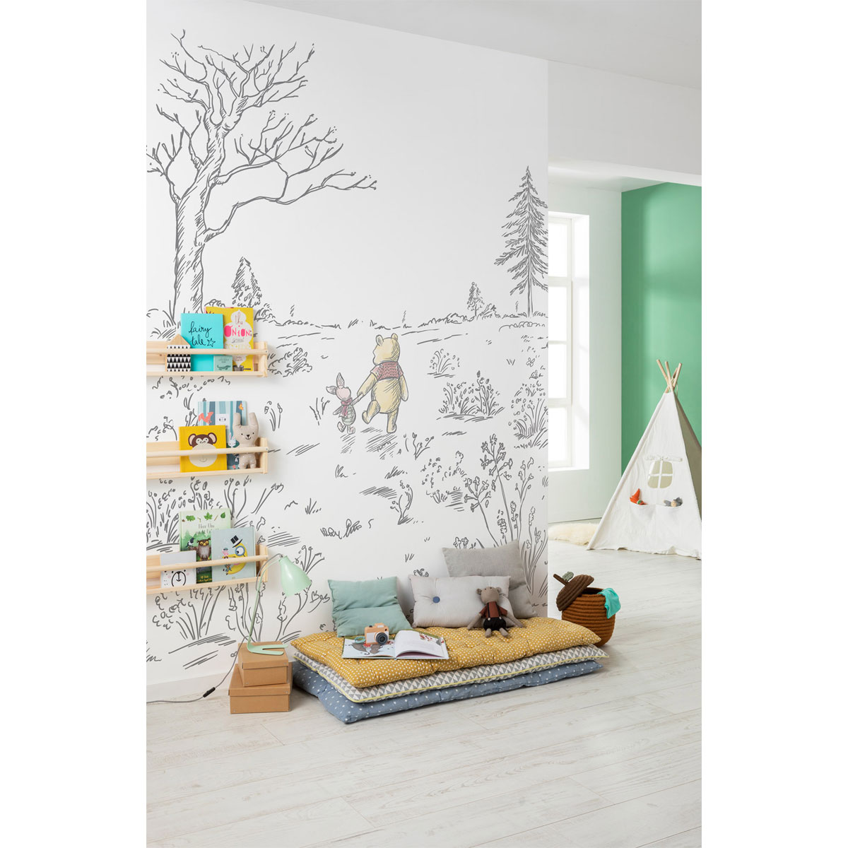 Komar  Vlies Fototapete Winnie the Pooh Walk 200x280 cm