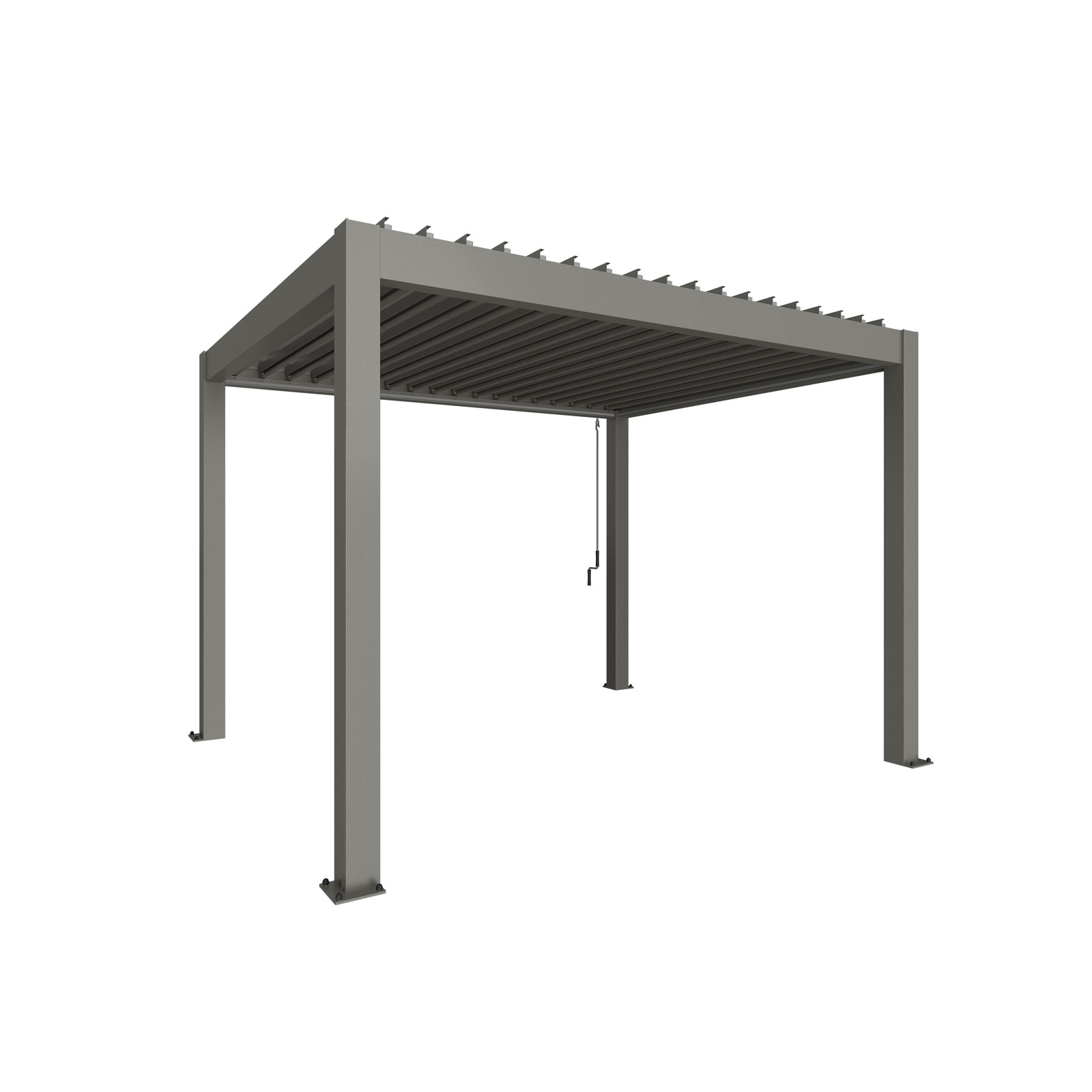 Biohort Pergola Gr. 3,5 x 3 quarzgrau-metallic