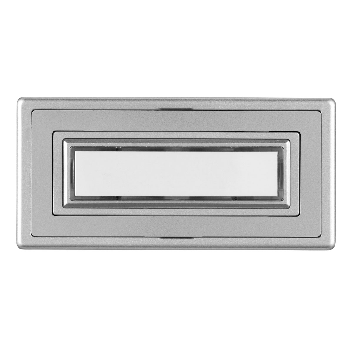 REV Ritter  Klingeltaster Aufputz Kunststoff 1-fach mit Namensschild beleuchtbar silber