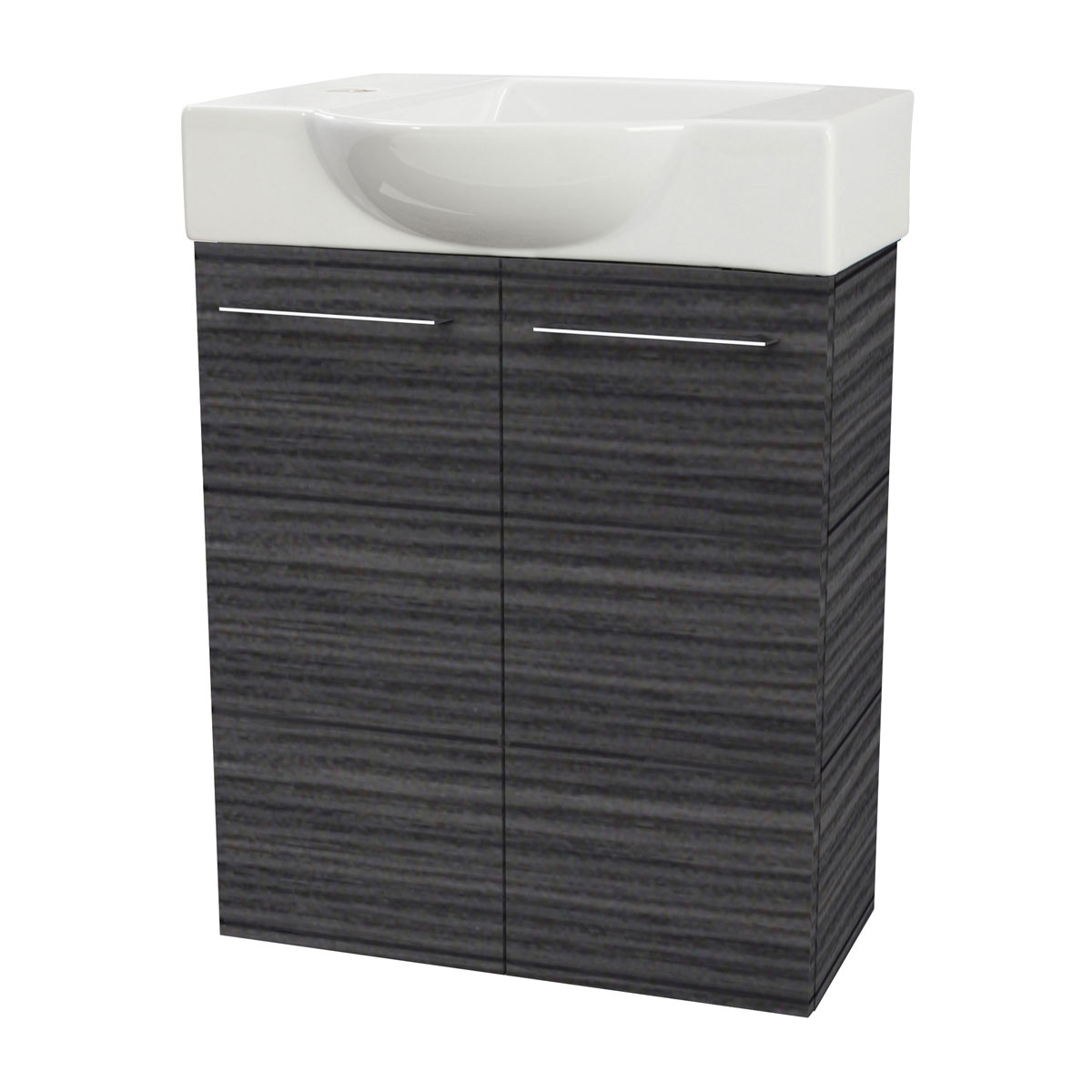 Fackelmann  Gäste-WC Waschtischunterschrank SBC 520 x 600 x 243 mm DarkOak Bild 2