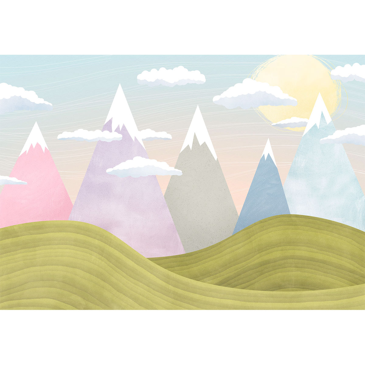 Komar  Vlies Fototapete Hilltops 400x280 cm Bild 2