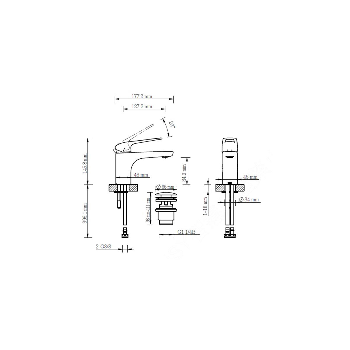 Lenz  Waschtischarmatur INOA chrom Bild 6