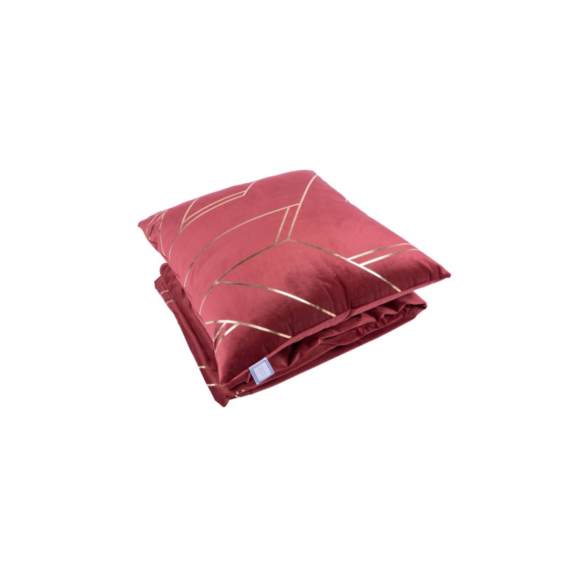 Dekokissen & Decke Prisma 125 2er-Set Rot / Gold Bild 4