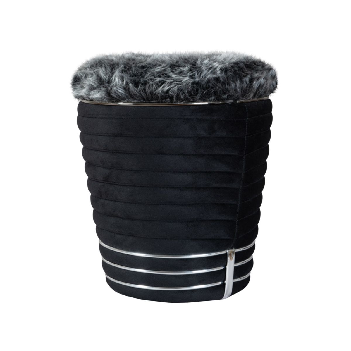 Kayoom Hocker Doric 325 Schwarz / Graphit