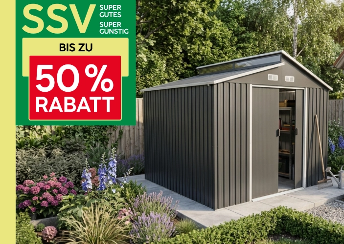 SSV - bis zu 50% Rabatt - Gerätehaus Bild