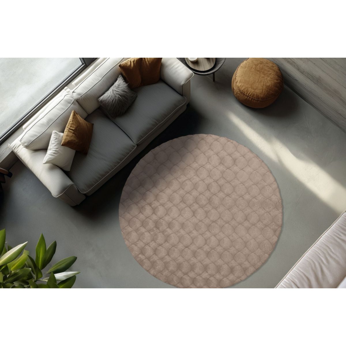 Royal Glow 825 Taupe 120cm x 120cm Bild 5