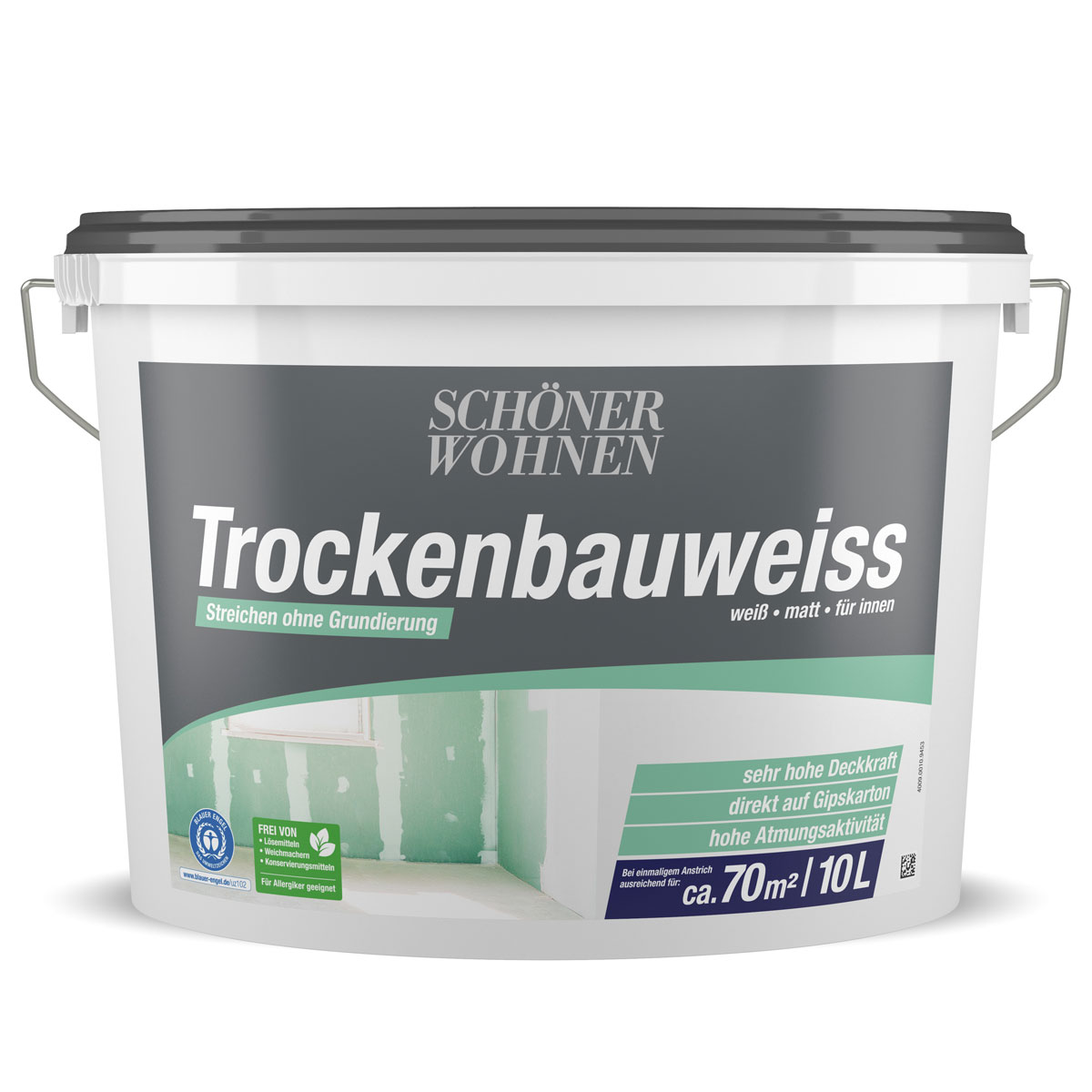 Schöner Wohnen Farbe Trockenbauweiß 10 L