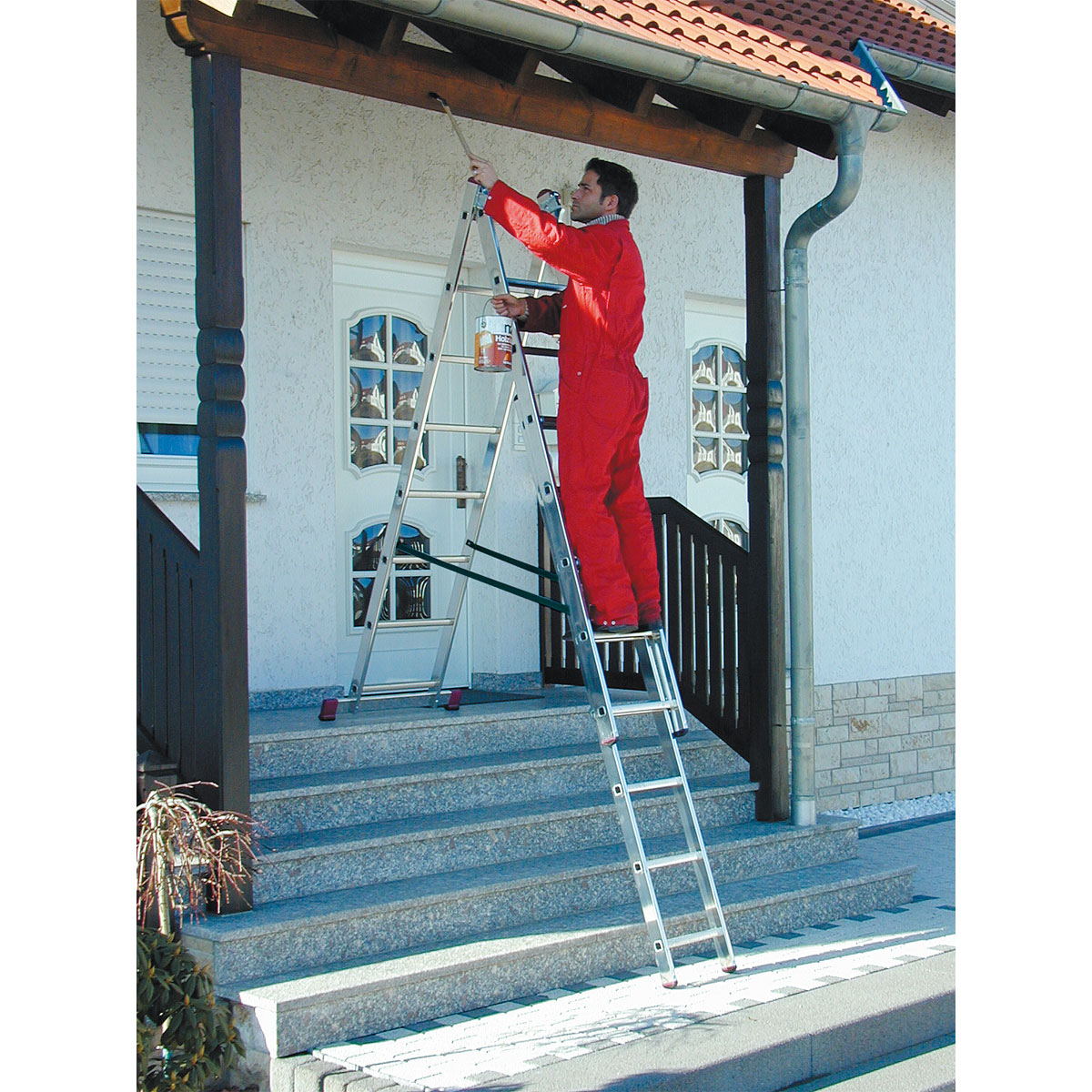 Krause CORDA VielzweckLeiter 3 x 8 Sprossen Treppenversion Bild 10