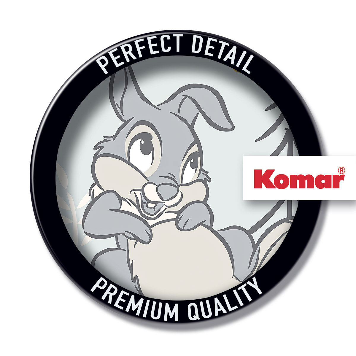 Komar  Selbstklebende Vlies Fototapete rund Bambi Thumper Durchmesser 125 cm Bild 3