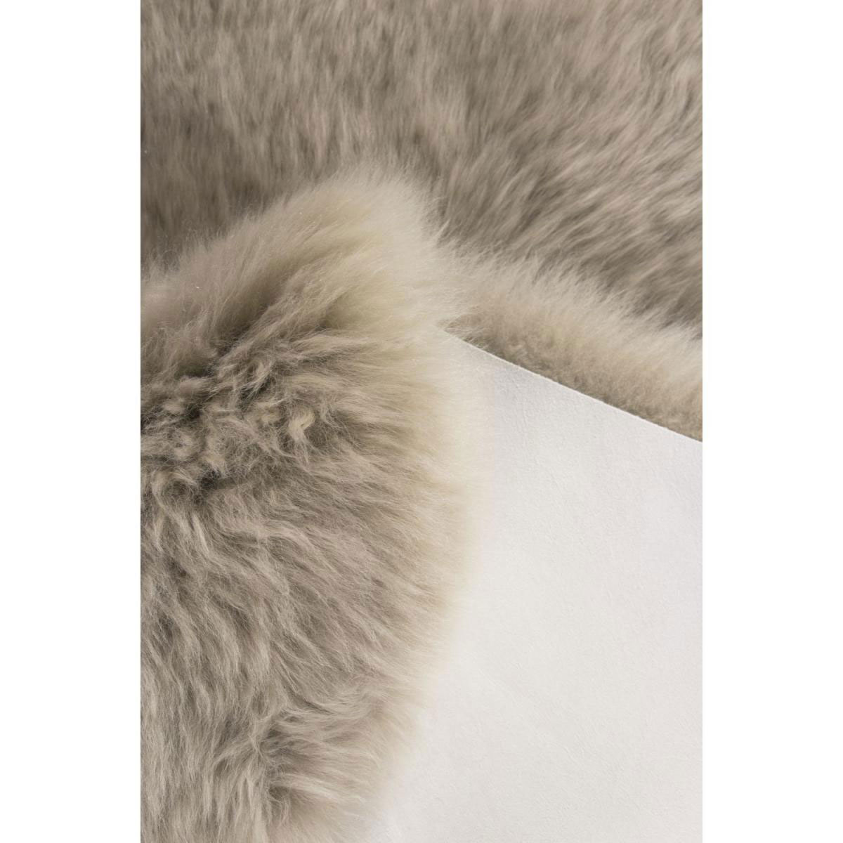 Teppich Schaffell ca 60 x 85 cm Taupe Bild 3