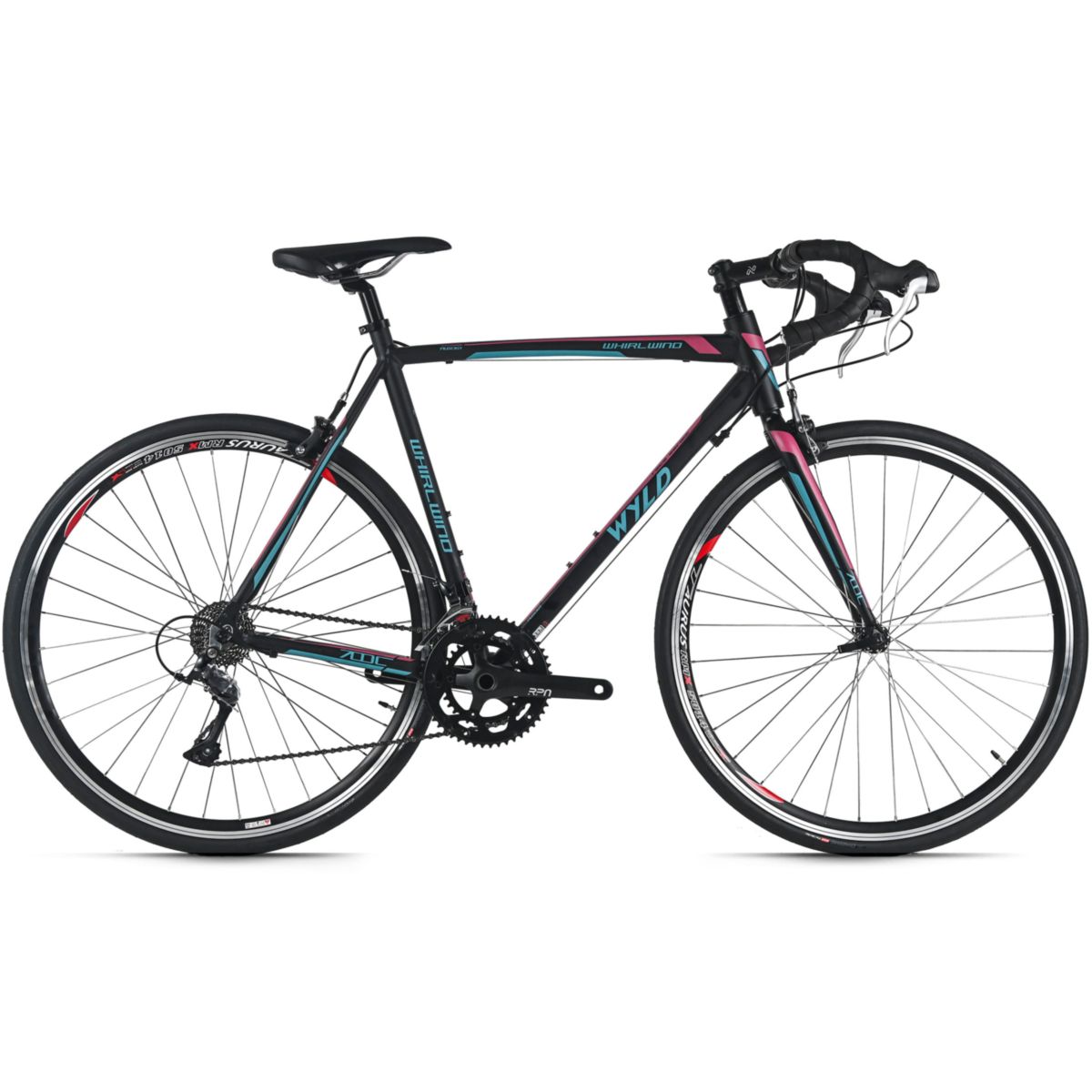 WYLD Rennrad 28'' Whirlwind 200 Schwarz-Lila 18 Gänge RH 60 cm