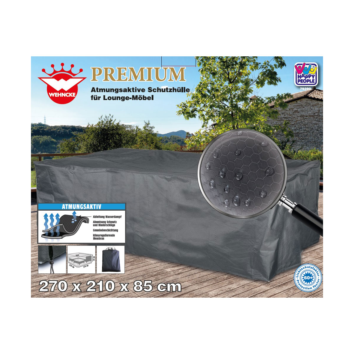 Premium Schutzhülle für Lounge-Möbel 270x210x85 cm Bild 2