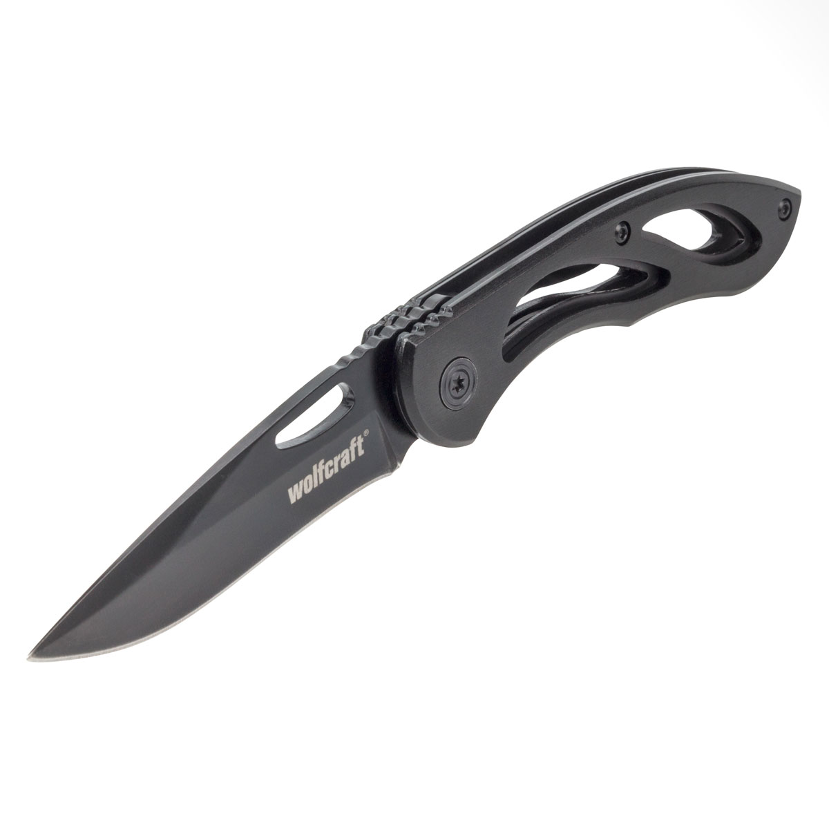 Wolfcraft  Freizeitmesser mit klappbarer glatter Klinge
