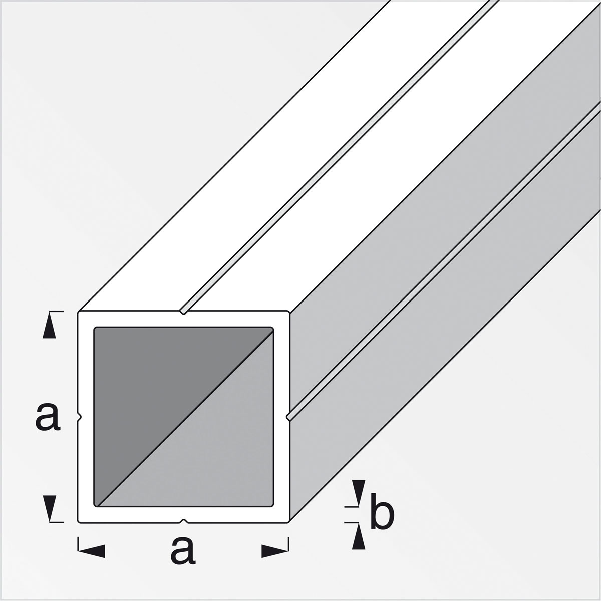 MyTool Quadratrohr 7,5 mm 1m blank Bild 2