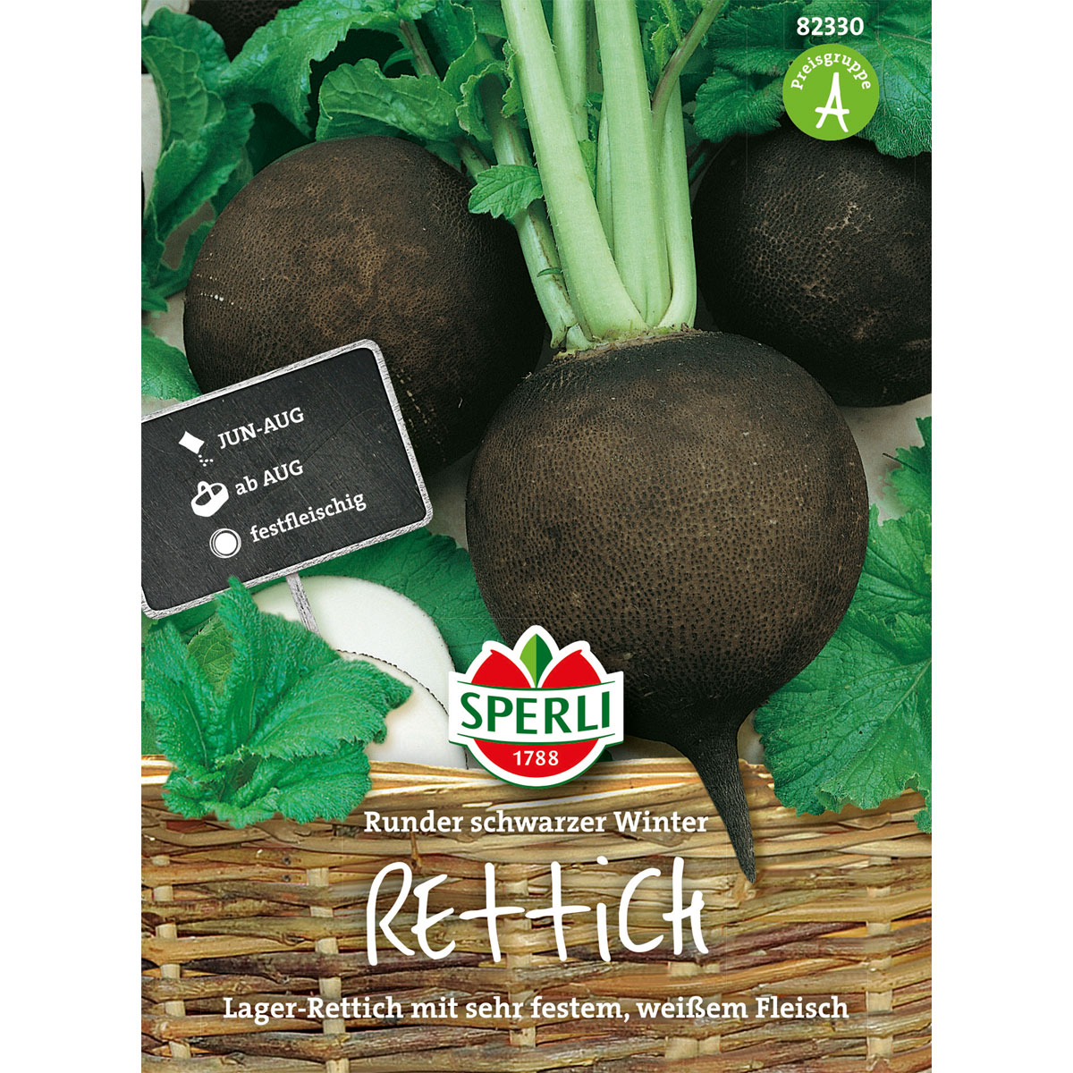 Sperli Rettich Runder schwarzer Winter