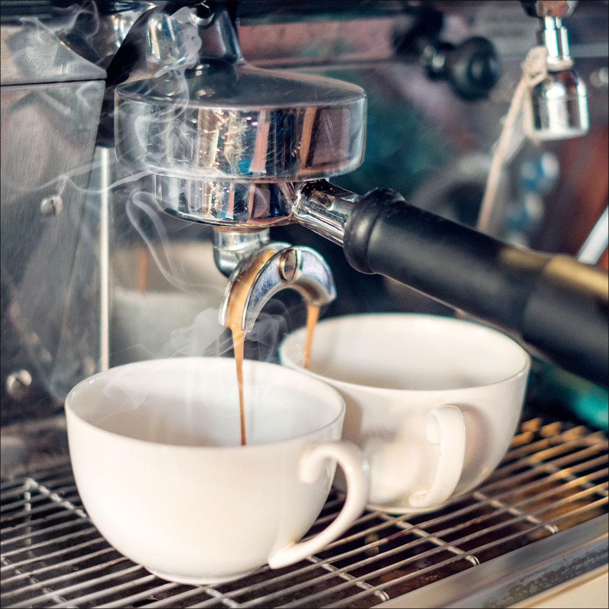 Glas-Art Cafe III 20 x 20 Glasbild