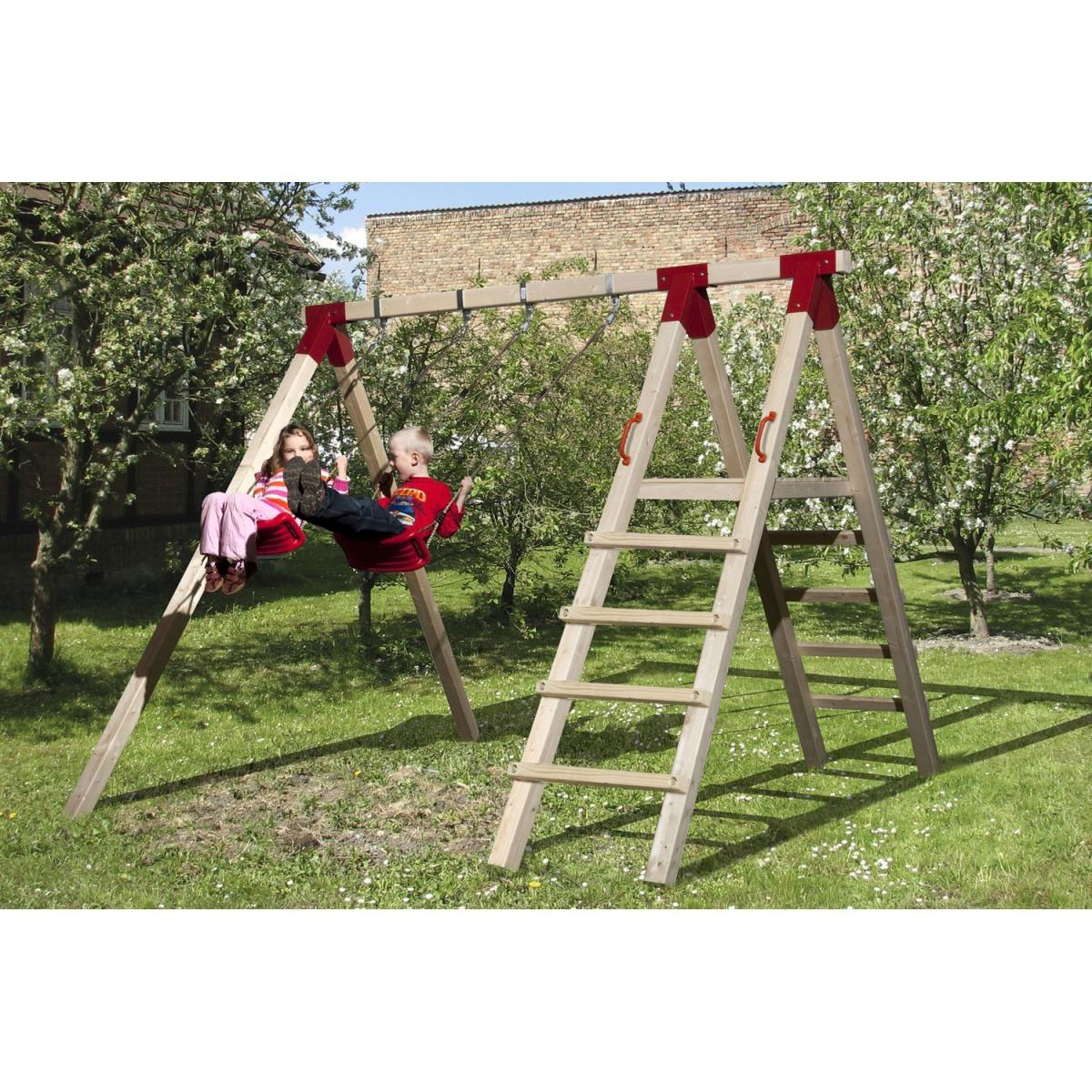 Weka Doppelschaukel Tabaluga 816 A mit Podest Bild 1