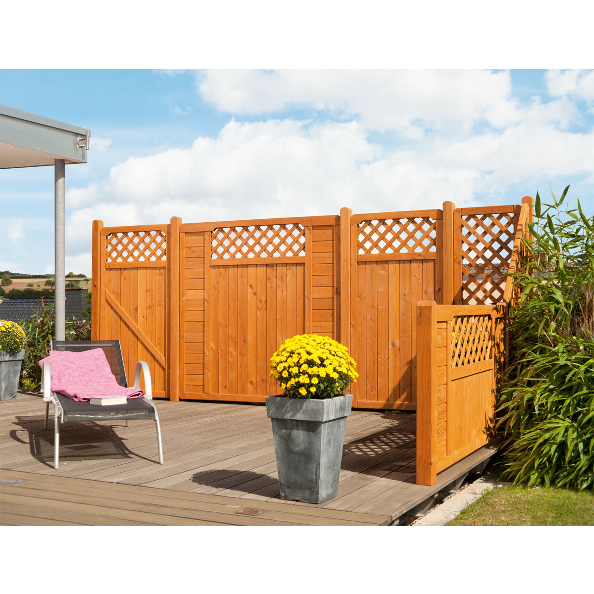 Zaunserie Mainau Grundelement 90 x 180 cm Bild 3