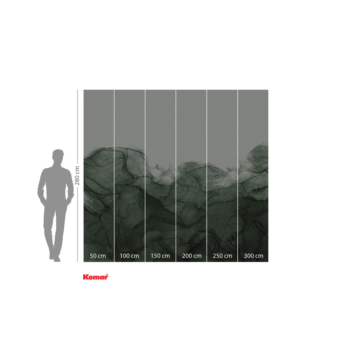 Komar  Vlies Fototapete Green Dust 300x280 cm Bild 3