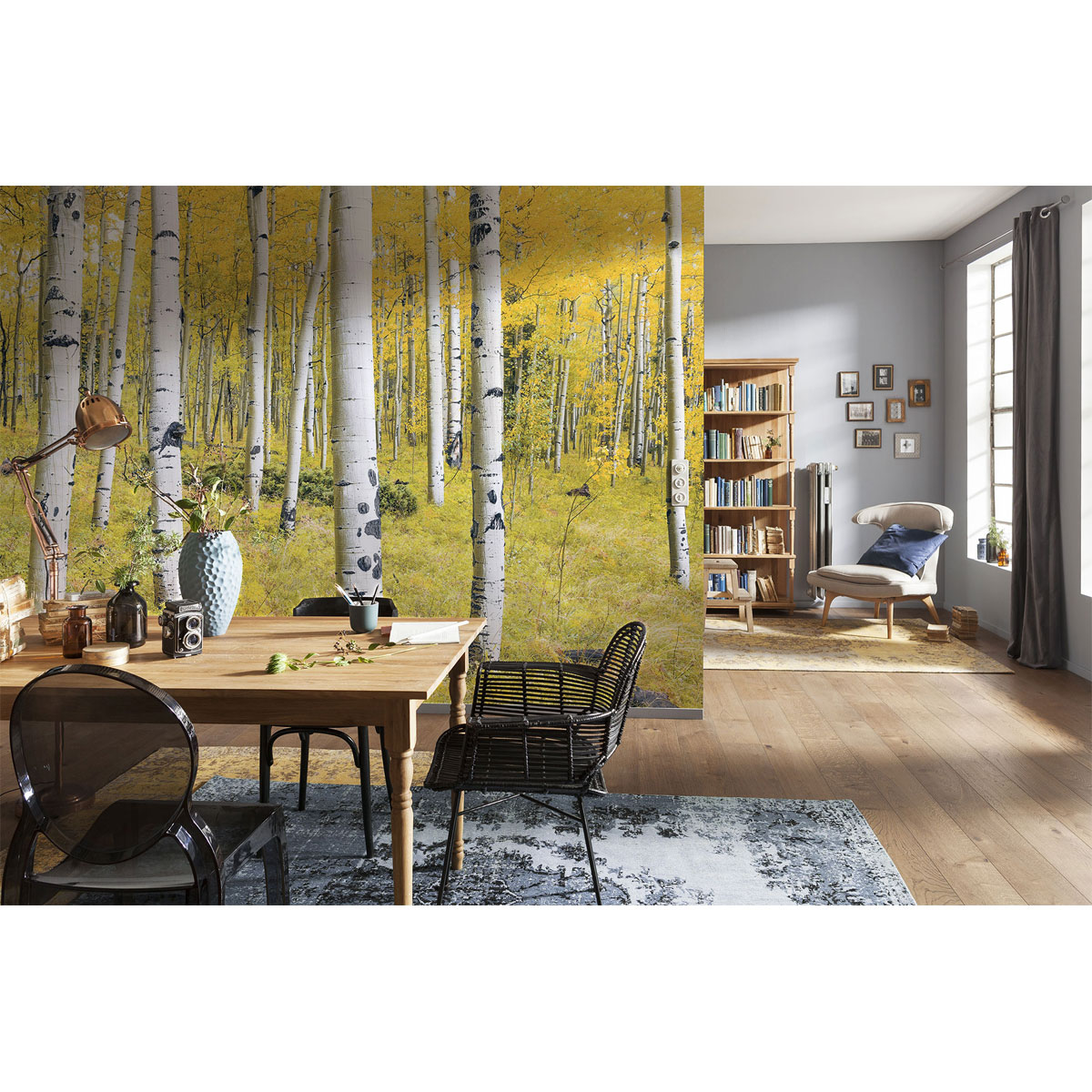 Komar  Vlies Fototapete Orange Forest 400x250 cm